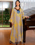 Sequins Party Abaya Islam Embroidered Arabic Dubai Evening Loose Gown